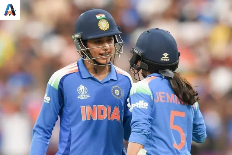 “Smriti Mandhana and Pratika Rawal celebrate their record-breaking opening partnership in India’s win over New Zealand 2025.”