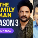 Manoj Bajpayee as Srikant Tiwari in The Family Man Season 3 poster, standing back-to-back with antagonist Rukma, stream November 21 on Prime Video.