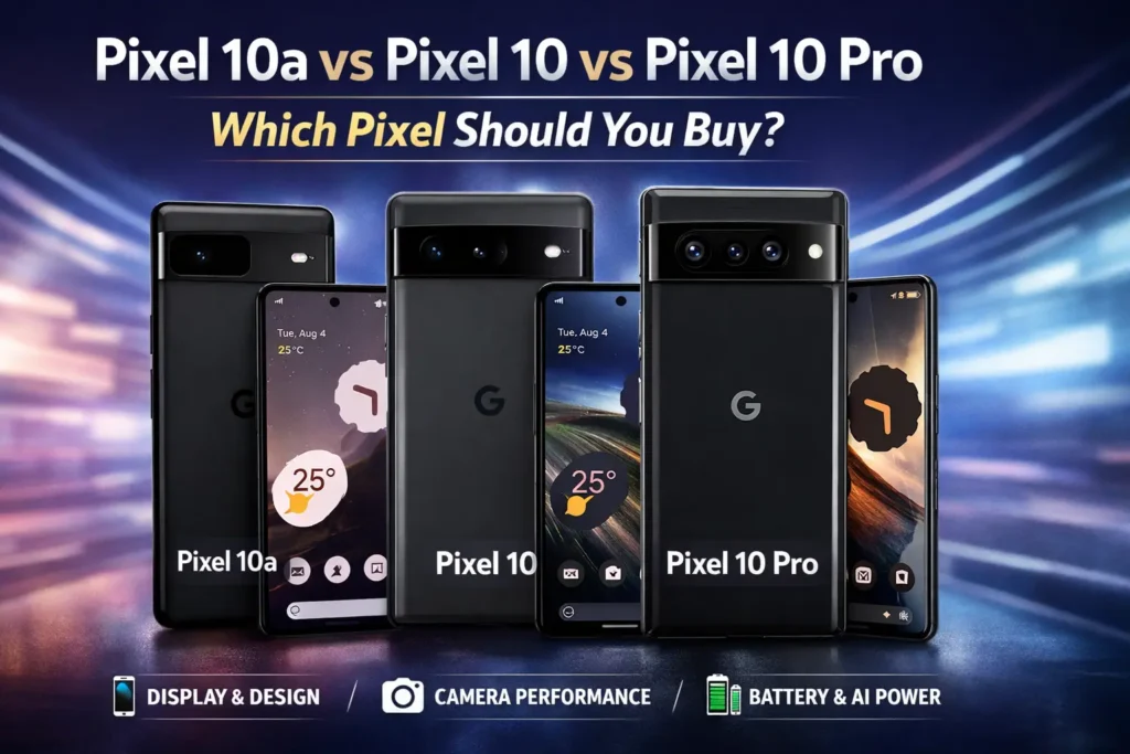 Pixel 10a vs Pixel 10 vs Pixel 10 Pro: Which Pixel Should You Buy?