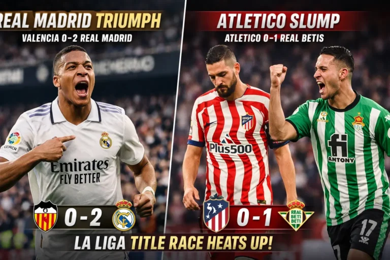 Mbappe Fires Real Madrid Past Valencia as Atletico Slip Further Behind in La Liga Title Race