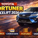 Toyota Fortuner facelift SUV parked on Indian road