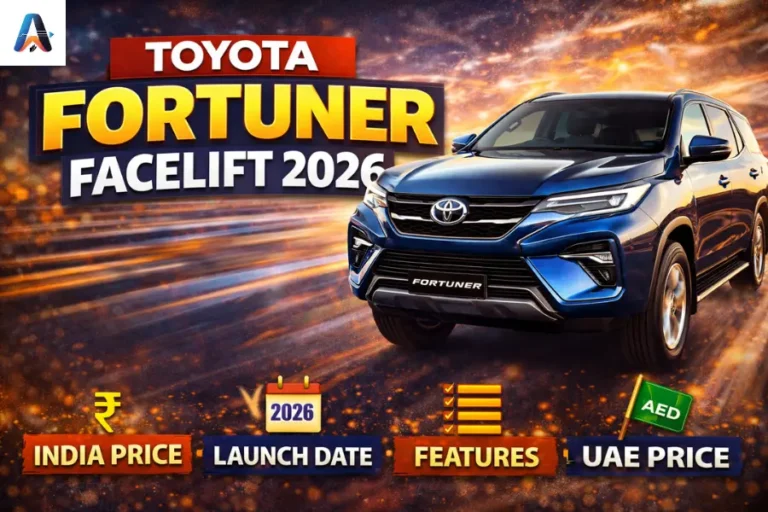 Toyota Fortuner facelift SUV parked on Indian road