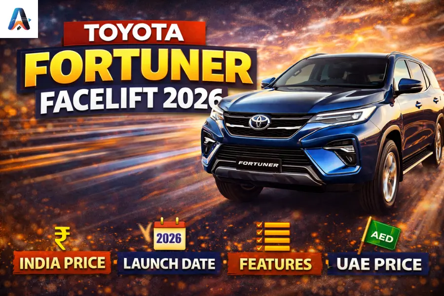 Toyota Fortuner facelift SUV parked on Indian road