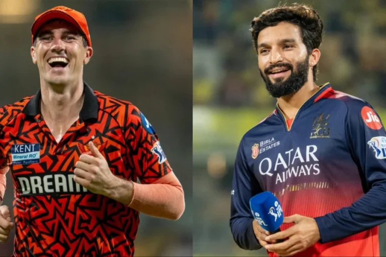 RCB vs SRH players during IPL 2026 first match at Chinnaswamy Stadium.