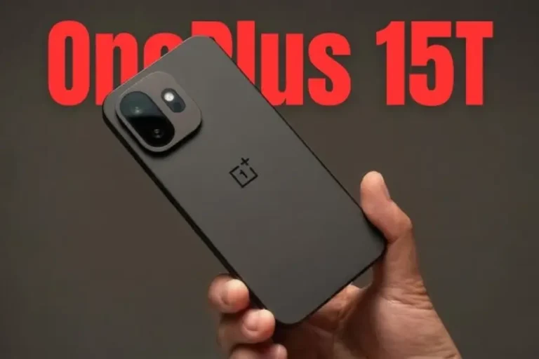 “OnePlus 15T compact flagship in Pure Cocoa color with 6.32-inch display”